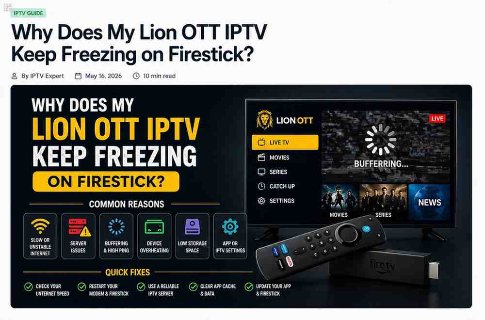 Why Does My Lion OTT IPTV Keep Freezing on Firestick?