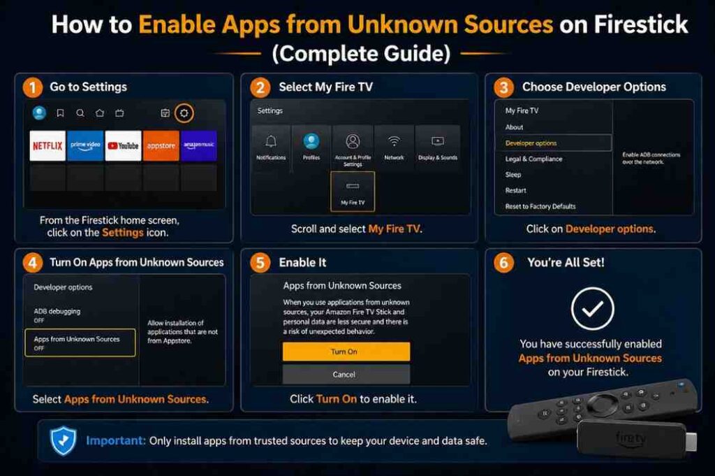 How to Enable Apps from Unknown Sources on Firestick (Step-by-Step Guide 2026)