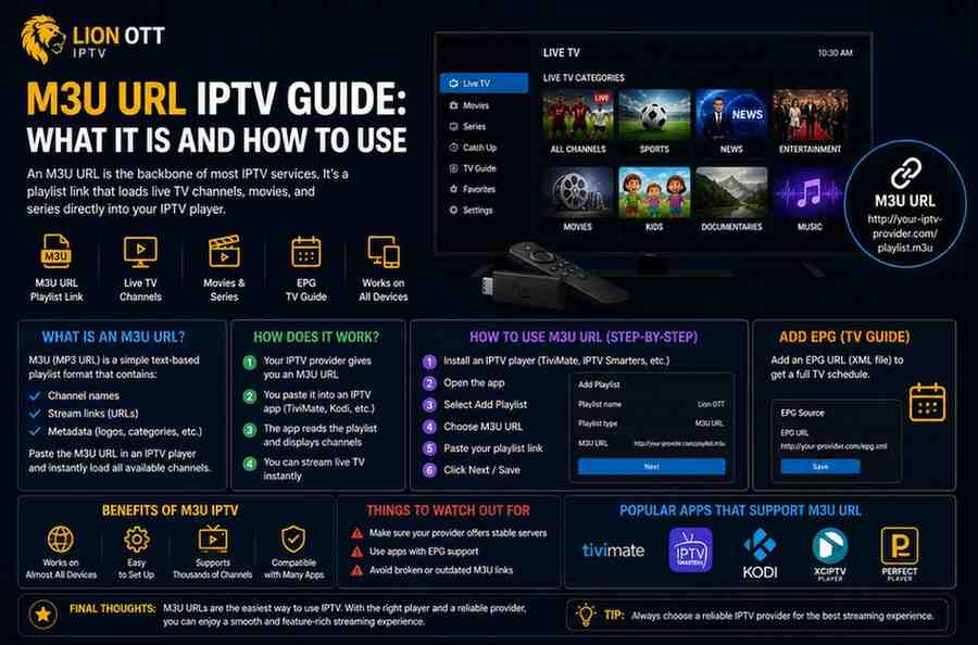 M3U URL IPTV Guide: What It Is and How to Use